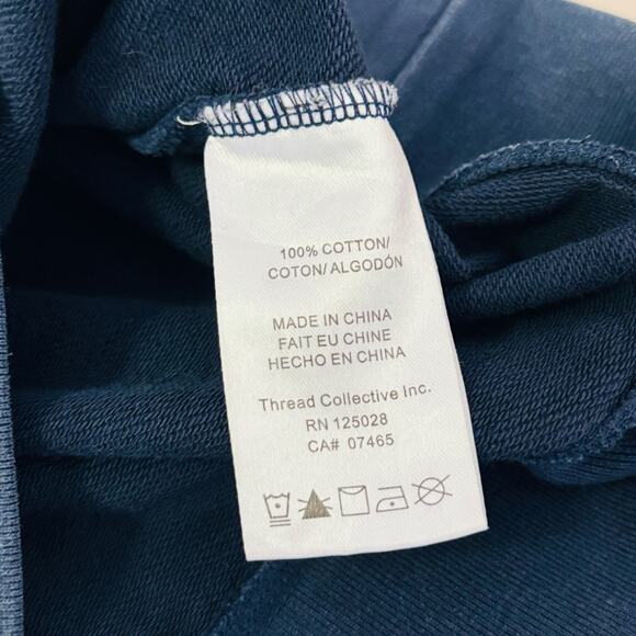 Psycho Bunny Sweatshirt Size Small Men’s Blue Pullover Crew Neck Double Sided - Picture 8 of 8